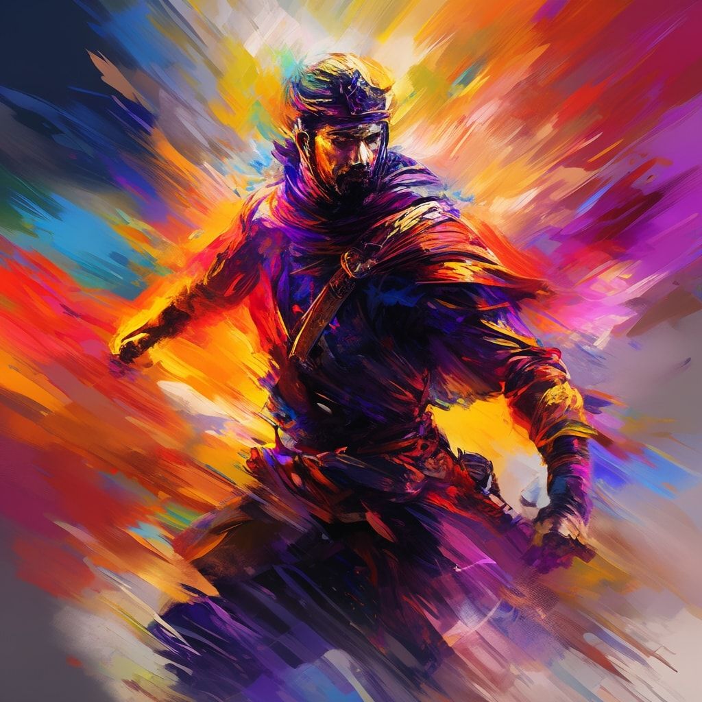 Воин в доспехах