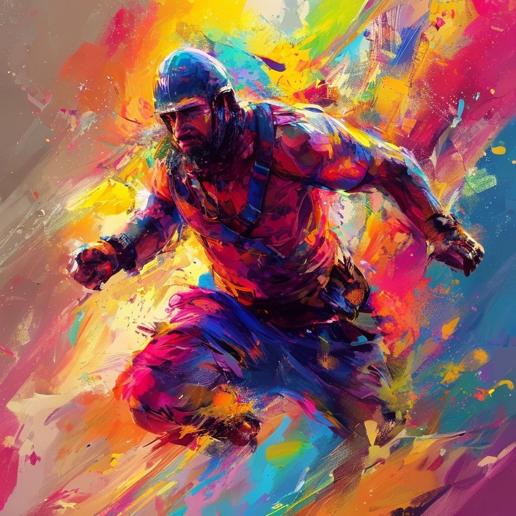 Воин в доспехах