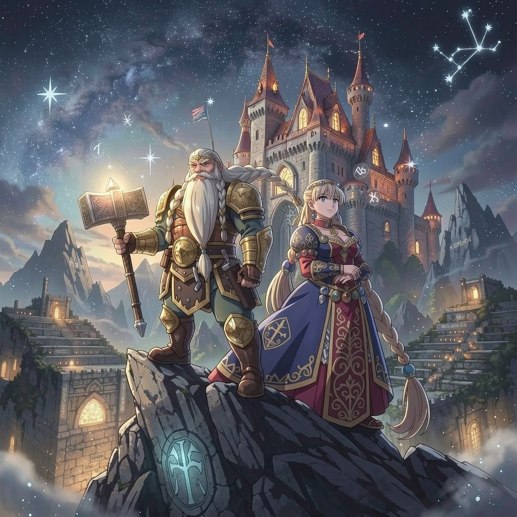 magic dwarfs background castle