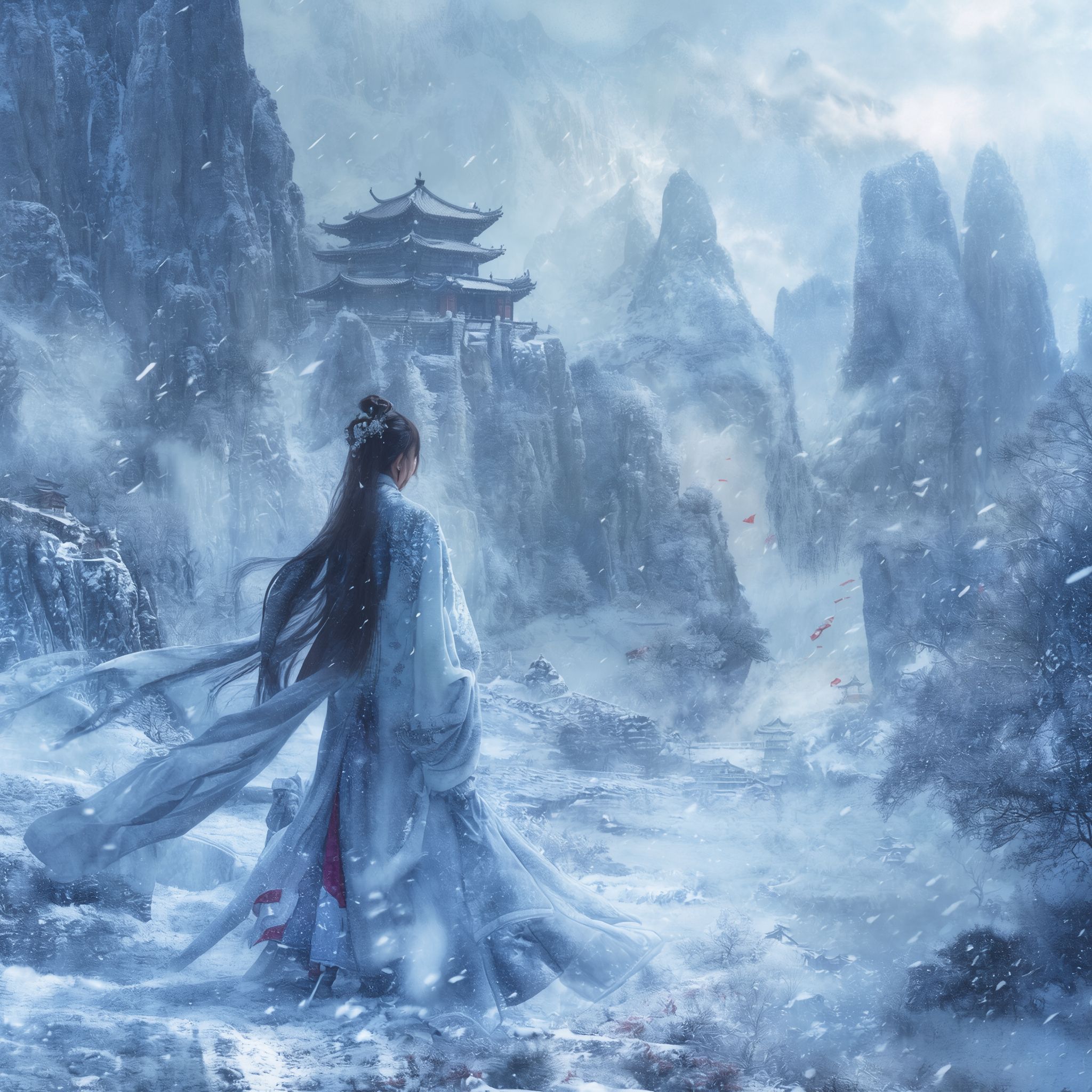 ice dragons background