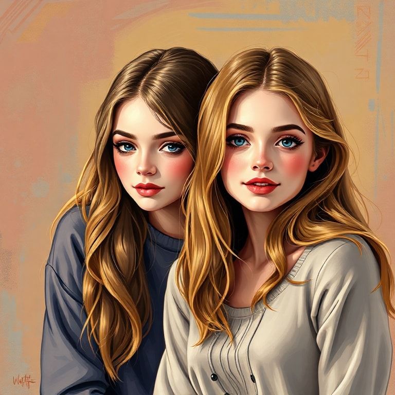 2 девушки 16 лет с ростом 100 галактик имеют худые талии и одна девушка стоит под второй так ,что ее гигантская декольте лежит на голове первой девушки и оно сексуальные корейки