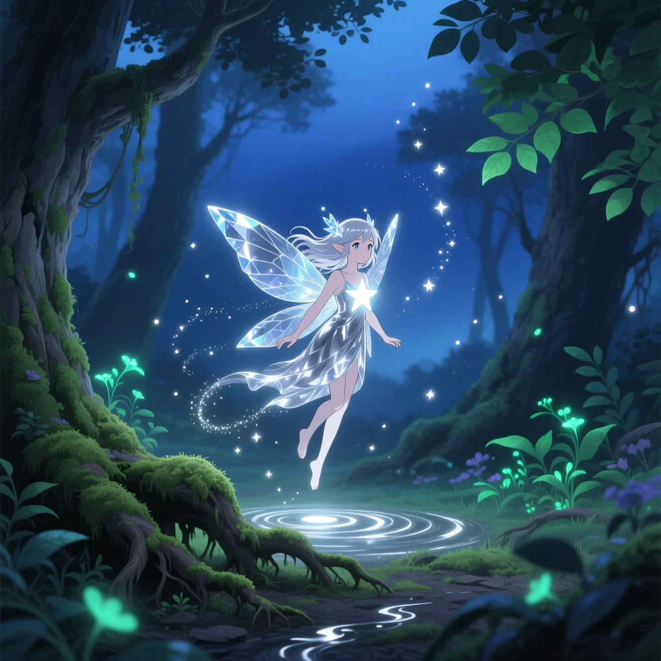 Зцілення піснею( *Сріблясте сяйво слідує твоїм крокам*("Silivren nimmatha rîdh lín"))