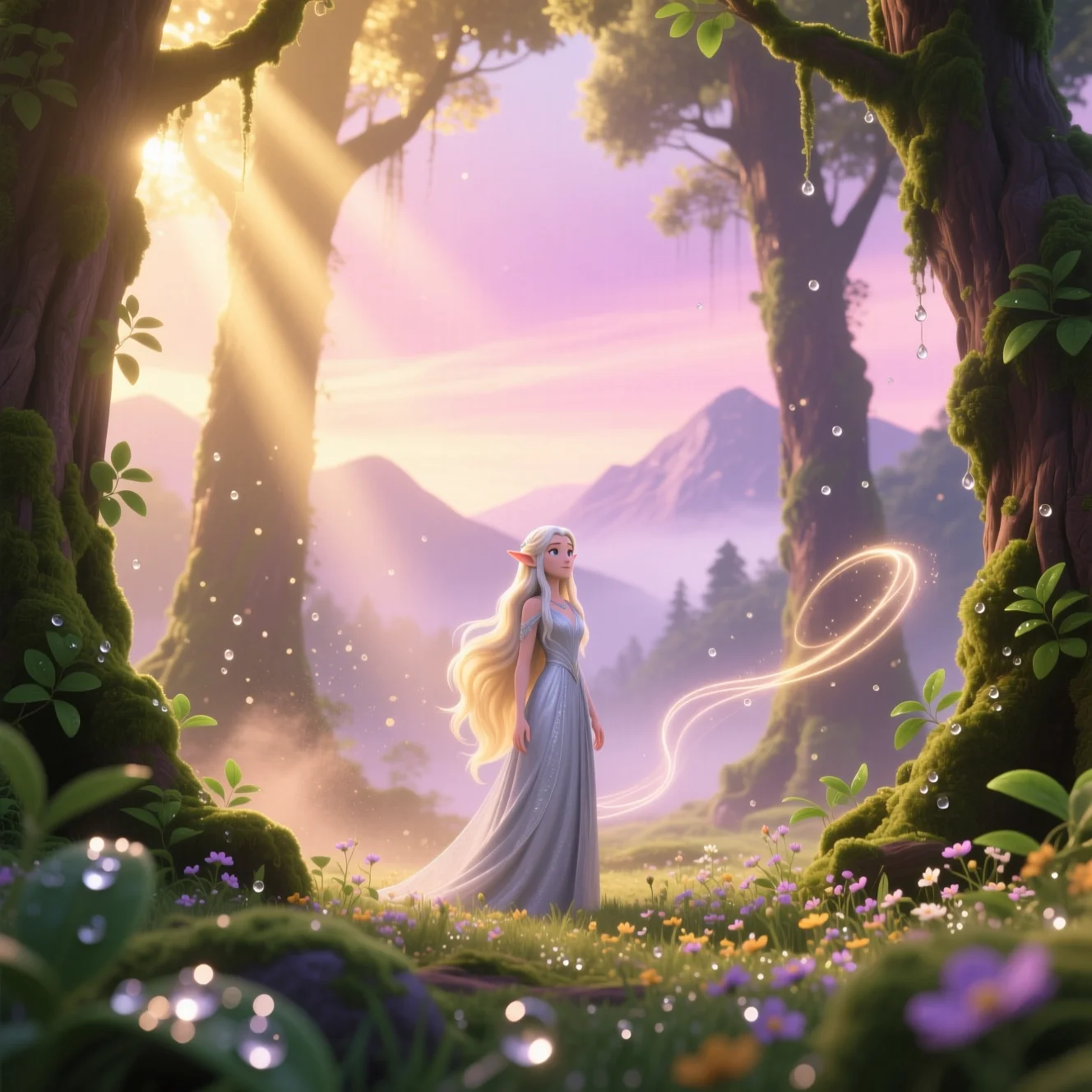 Межа ночі й дня(*Світанок освітлює землю*("Aure cala i arda"))