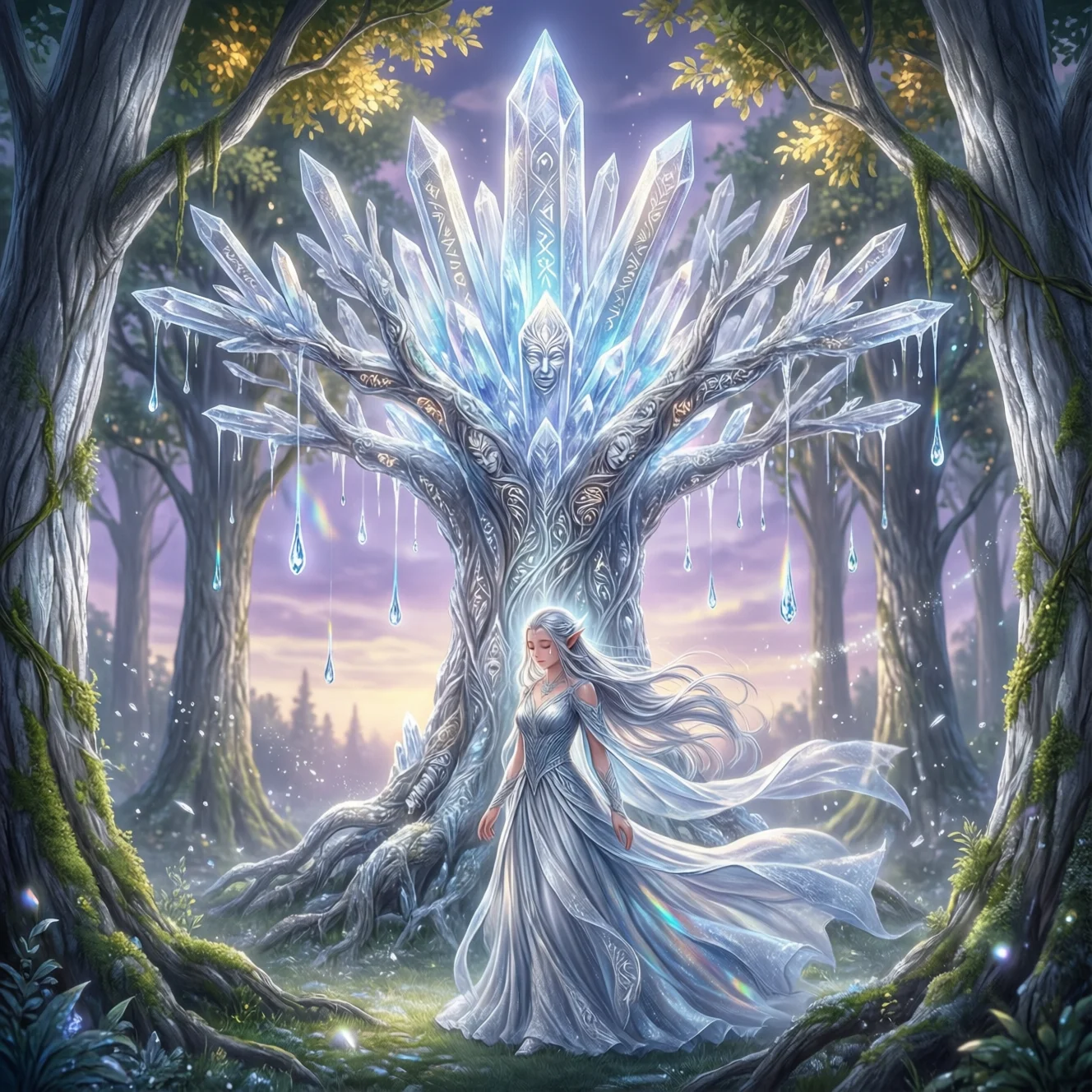 Відлуння в листі (*Кришталеве дерево ясне*("Ornë ninquë calima"))