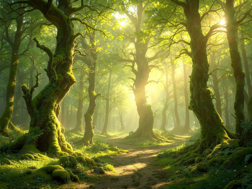 elven forest with summer