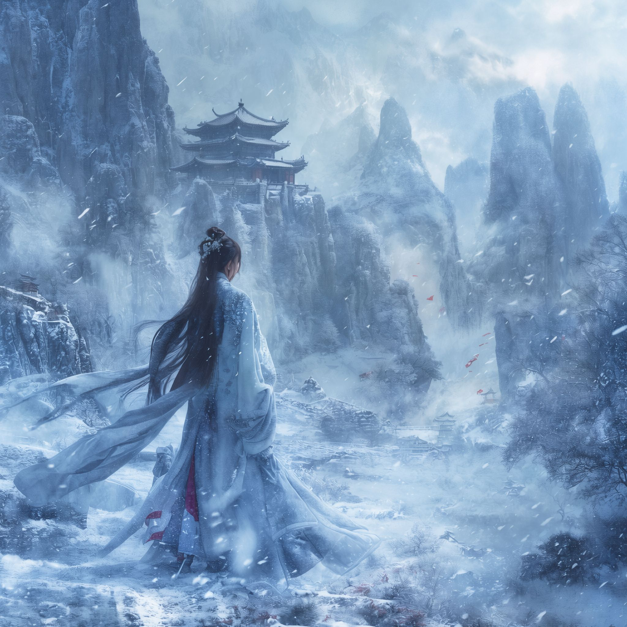 ice dragons background