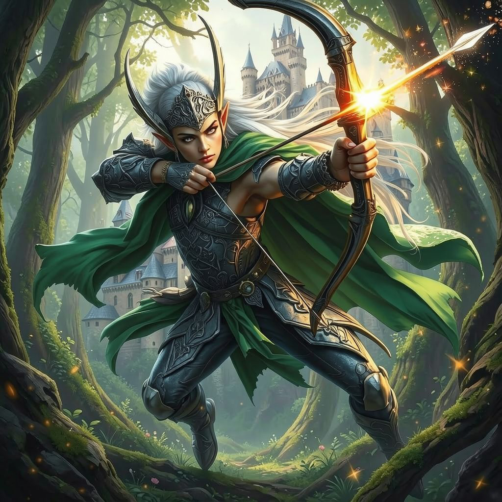 castle forest background